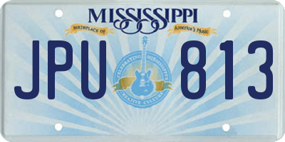 MS license plate JPU813