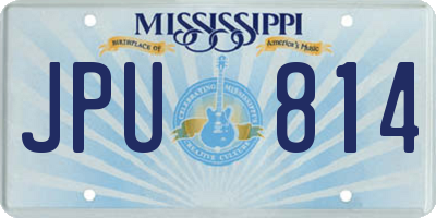 MS license plate JPU814