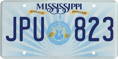 MS license plate JPU823