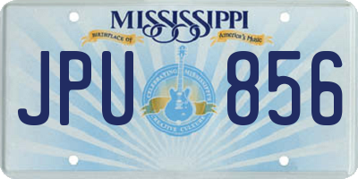 MS license plate JPU856