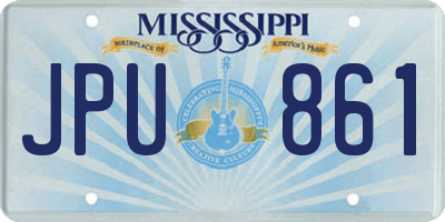 MS license plate JPU861