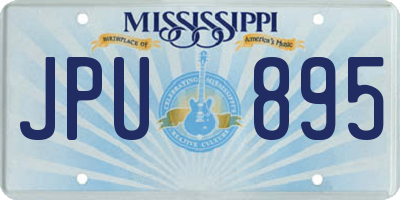 MS license plate JPU895