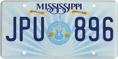MS license plate JPU896