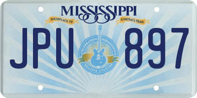 MS license plate JPU897