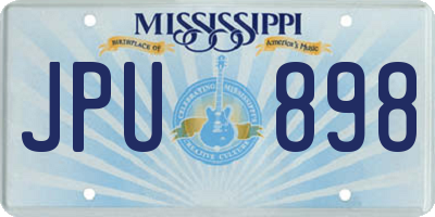 MS license plate JPU898