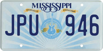 MS license plate JPU946
