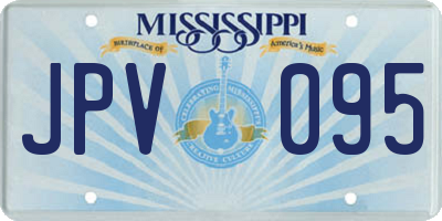 MS license plate JPV095
