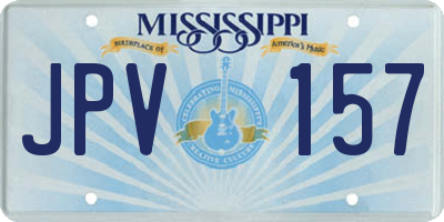 MS license plate JPV157