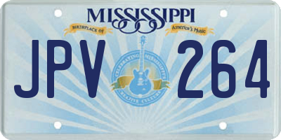 MS license plate JPV264