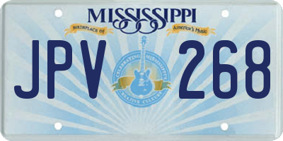 MS license plate JPV268