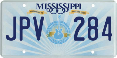 MS license plate JPV284