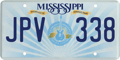 MS license plate JPV338