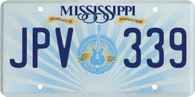 MS license plate JPV339