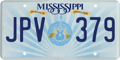 MS license plate JPV379