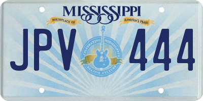 MS license plate JPV444