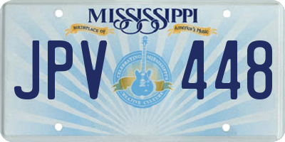 MS license plate JPV448