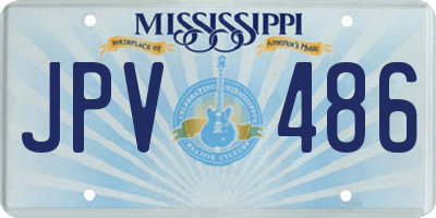 MS license plate JPV486