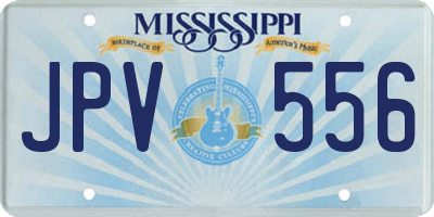 MS license plate JPV556