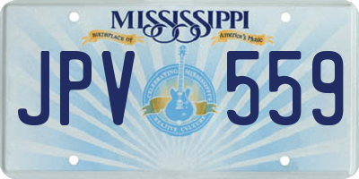MS license plate JPV559