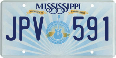 MS license plate JPV591