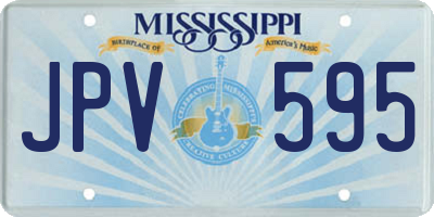 MS license plate JPV595