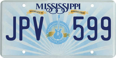 MS license plate JPV599