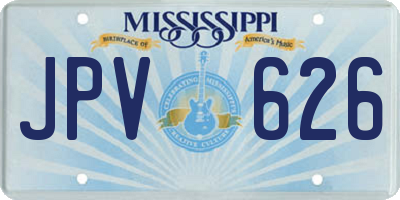 MS license plate JPV626