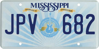 MS license plate JPV682
