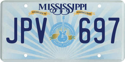 MS license plate JPV697