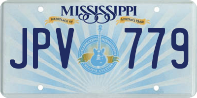 MS license plate JPV779