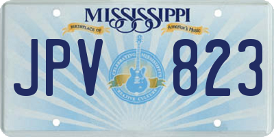 MS license plate JPV823