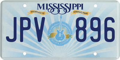 MS license plate JPV896