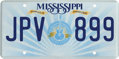 MS license plate JPV899