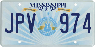 MS license plate JPV974