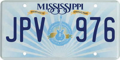 MS license plate JPV976