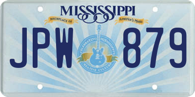 MS license plate JPW879