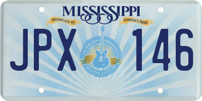 MS license plate JPX146