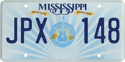 MS license plate JPX148