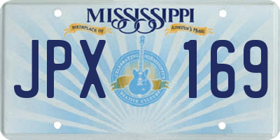 MS license plate JPX169