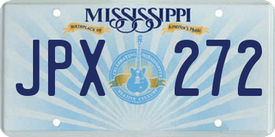 MS license plate JPX272