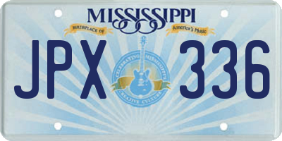 MS license plate JPX336