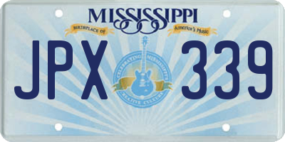 MS license plate JPX339