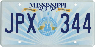 MS license plate JPX344