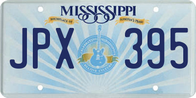 MS license plate JPX395