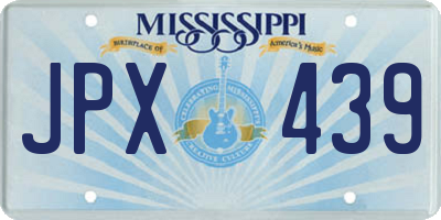 MS license plate JPX439