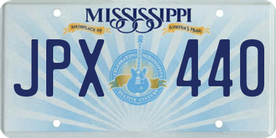 MS license plate JPX440