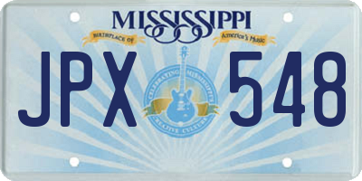 MS license plate JPX548