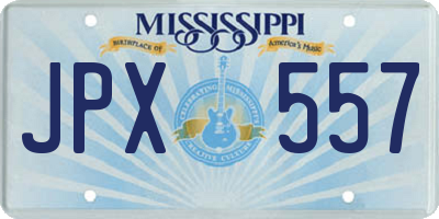 MS license plate JPX557