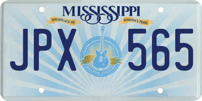 MS license plate JPX565