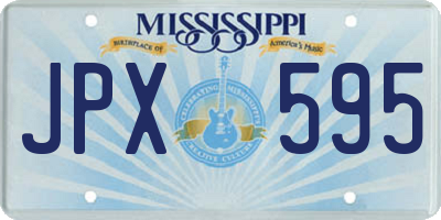 MS license plate JPX595